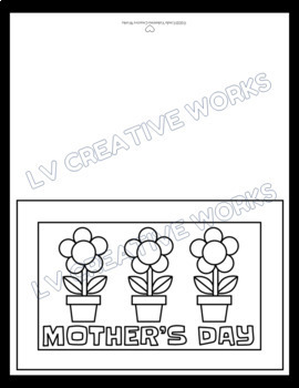 Mother's Day & Father's Day Craft - Mom & Dad Coloring Cards | TPT