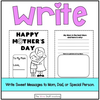 Mother's Day Craft Father's Day Special Person by The Write Stuff