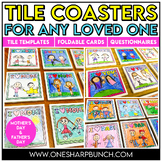 Tile Coaster Mother's Day Craft & Father's Day Gift, Card,