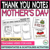 Mother's Day Fill in the Blank Thank You Notes Mothers Day