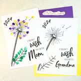 Mother’s Day Handprint Fingerprint Art Craft Card for Mom 