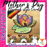 Mother's Day Flapbook-Style Craftivity Lotus Flower Card