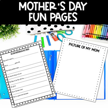 Mother's Day Classroom Gift Flip Book