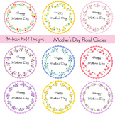 Mother's Day Floral Circle Frames