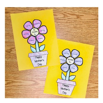 Mother's Day Flower by Cupcakes and Chalkboards | TpT