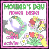 Mother's Day Flower Basket & Cards Coloring & Craft Activity