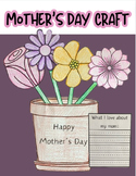 Mother's Day Flower Craft Pot- What I love about my Mom