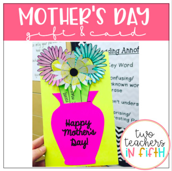 Preview of Mother's Day Flower Pot Card/Gift in One!