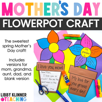 Mother's Day Flower Pot Craft - Activity for Moms, Grandmas, and Aunts