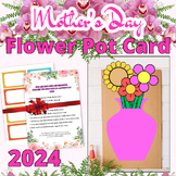 Mother's Day Flower Pot Craft and Card, Mothers Day Craft 