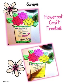 Mother's Day Flowerpot Craft & Writing Activity - Freebie by Learning ...