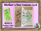 Mother's Day Foldable Card with Bonus Father's Day Card
