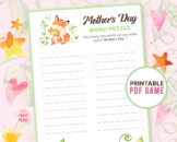 Mother's Day Games - Word Puzzle | Word Anagram Game