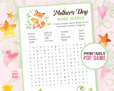 Mother's Day Games - Word Search