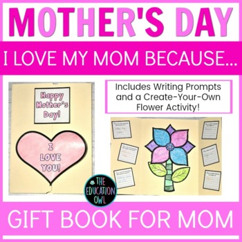 Mother's Day Hat - I Love My Mom/Mum Because - Writing and Coloring –  Non-Toy Gifts