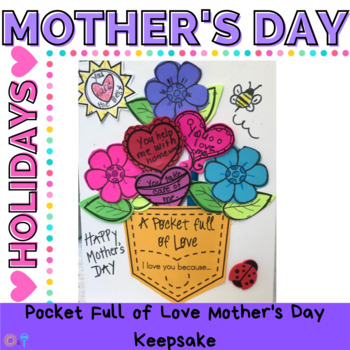 Preview of Mother's Day Activity | Craft | Card | Bouquet of Love | 2nd, 3rd & 4th Grades