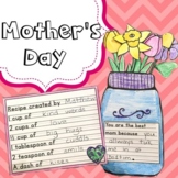 Mother's Day Gift and Craft | Grandmother Recipe Writing |