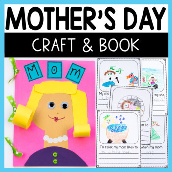 Preview of Mother's Day Editable Gift Book & Craft - Writing Activity for Mom, Grandparent