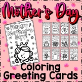 Mother's Day Greeting Cards Coloring (Set of 12)