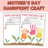 Mother's Day Handprint Activity Printable Template