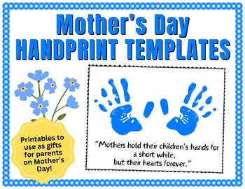 Mother's Day Handprint Activity Printables by HenRyCreated | TPT