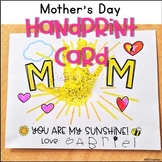 Mother's Day Handprint Card and Heart Dot Art Page