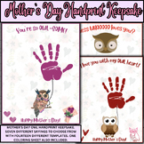 Mother's Day Handprint Craft - Gift - Art - Owl Craft Acti