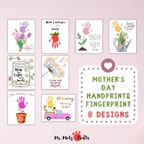 Mother's Day Handprint Fingerprint Craft | Mother's Day Ha