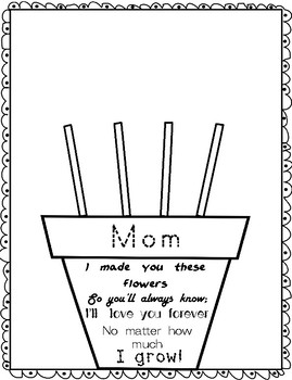 Download Mother's Day Handprint Flower Pot Poem by KinderTrolls | TpT