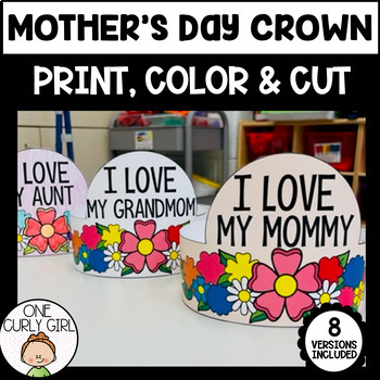 Preview of Mother's Day Crown | Craft for Mom Mother's Day Headband