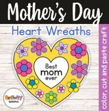 Mother's Day Heart Wreath Craft