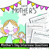 Mother's Day Interview Questions Activity, Mothers day 202