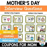 Mothers Day Questionnaire Interview & Chore Coupons Book A