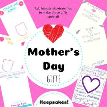 Mother's Day Keepsake Gifts by Teach me Store | TPT