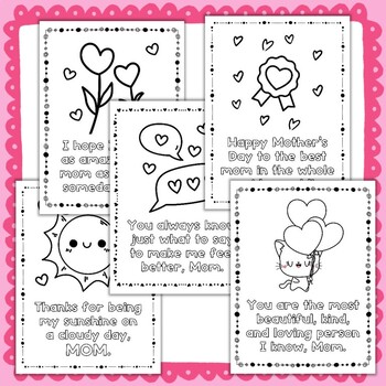15 Mother's Day Coloring Pages With Blessing Quote by Happy Learning Studio