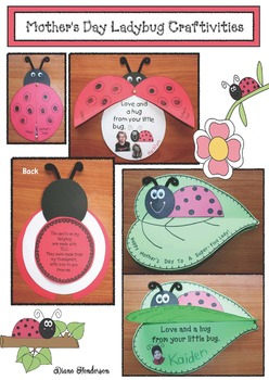 Mother's Day Crafts: "Love & a Hug From Your Little Bug" Ladybug Crafts