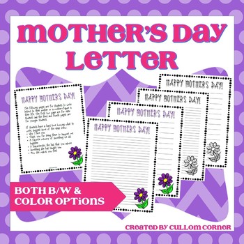 Mother's Day Activity by Cullom Corner | TPT