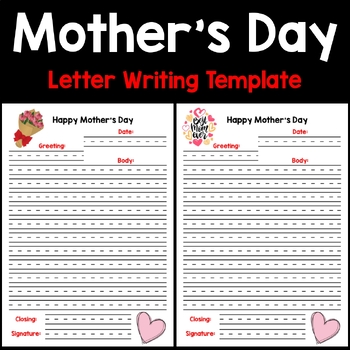 Mother's Day Letter Templates by Teaching Resources by Mags | TPT