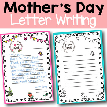 Mother's Day Letter Writing Paper by Titania Creative | TPT