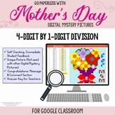Mother's Day Long Division 4th Grade 5th Digital Pixel Art