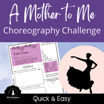 Preview of Mother's Day Love Choreography Challenge for High School Dance PDF and Digital