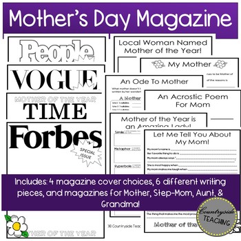 Preview of Mother's Day Magazine Project
