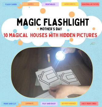 Preview of Mother's Day Magic Flashlight game and puzzle 2 in 1