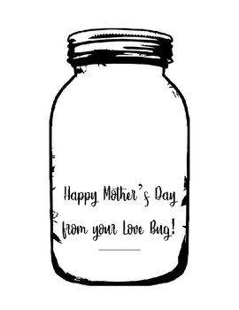 Download Mother S Day Mason Jar By Sydney Cutts Teachers Pay Teachers