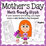 Mother's Day Math Goofy Glyph Algebra | Math Enrichment | 