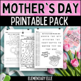 Mother's Day Math and Literacy Printable Pack