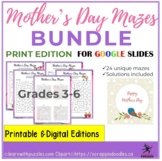 Mother's Day Mazes BUNDLE 24 Unique Mazes Printable & Goog