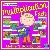 Mother's Day Multiplication Color By Number