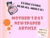 Mother's Day Newspaper Article