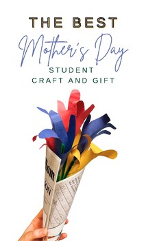 Preview of Mother's Day Newspaper Bouquets (craft and gift)
